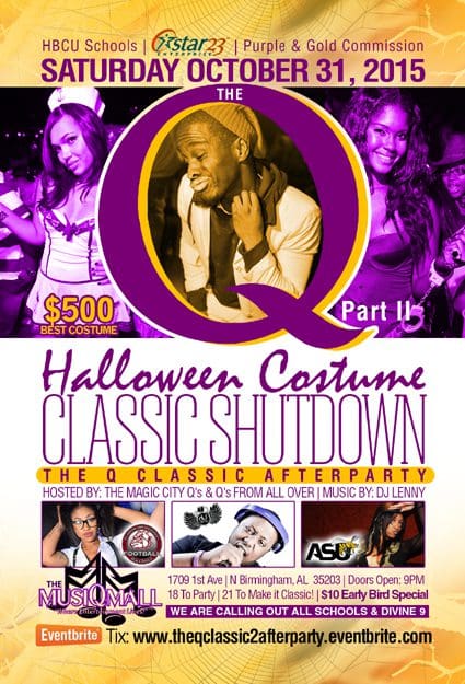 A poster of the halloween costume classic shutdown.