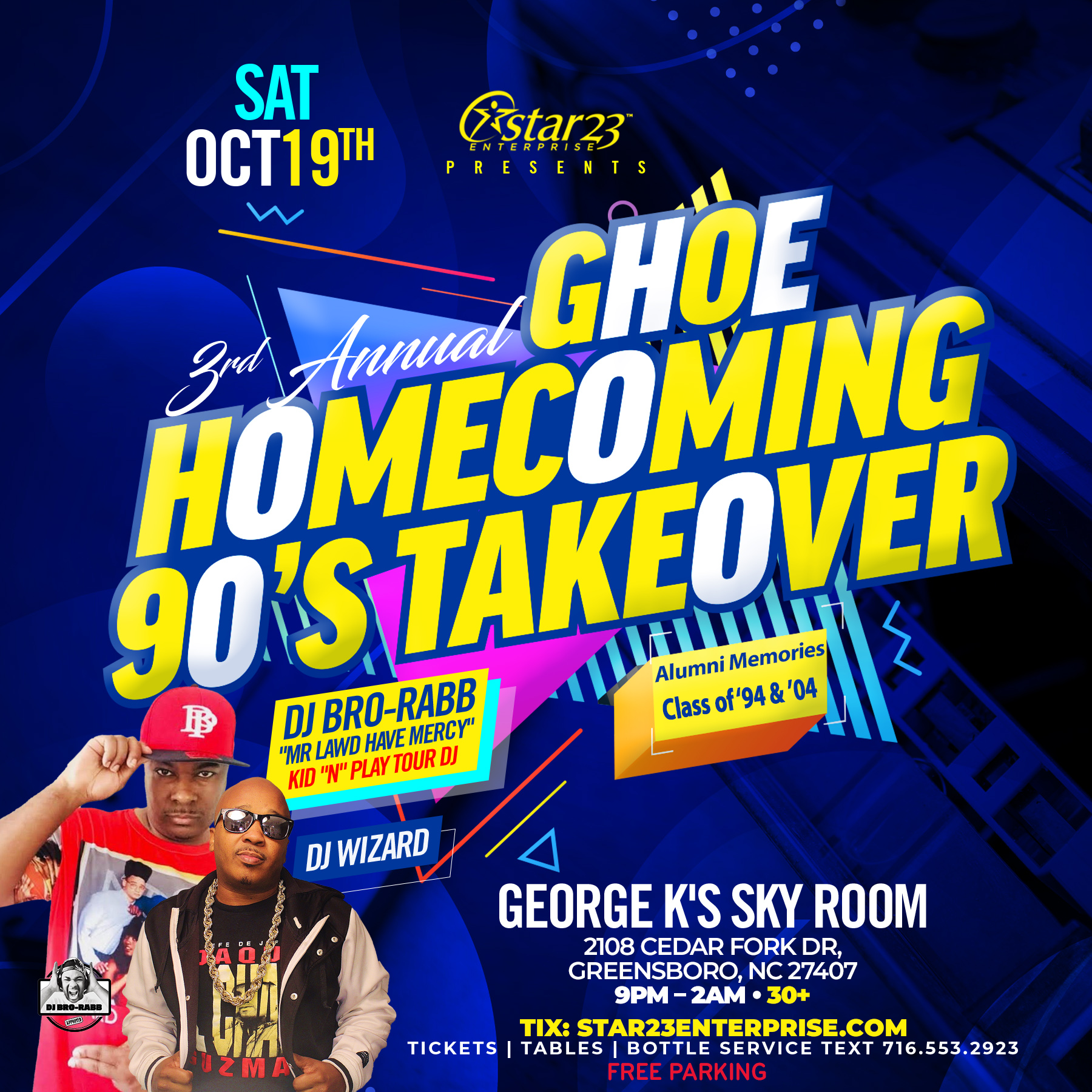 GHOE 2024: 90’s Takeover with music, fashion, DJs. Limited tickets available now.